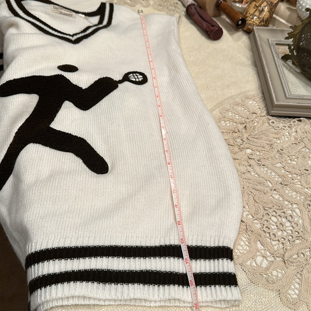 Vintage rare unisex fruit of  loom golden harvest collection sweater tennis puf - Picture 10 of 12